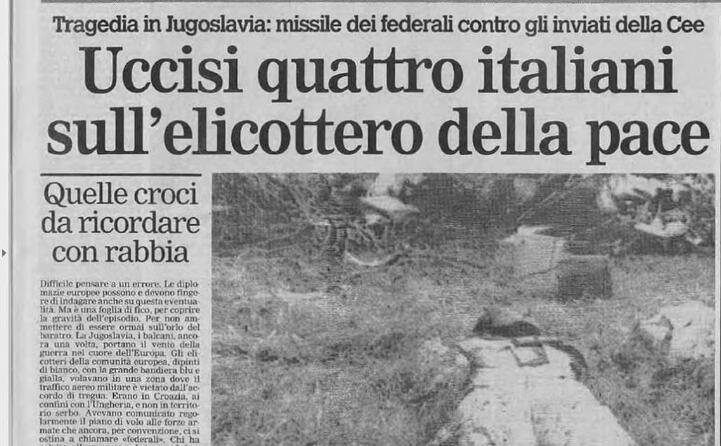 la notizia sulla prima pagina de l unione sarda