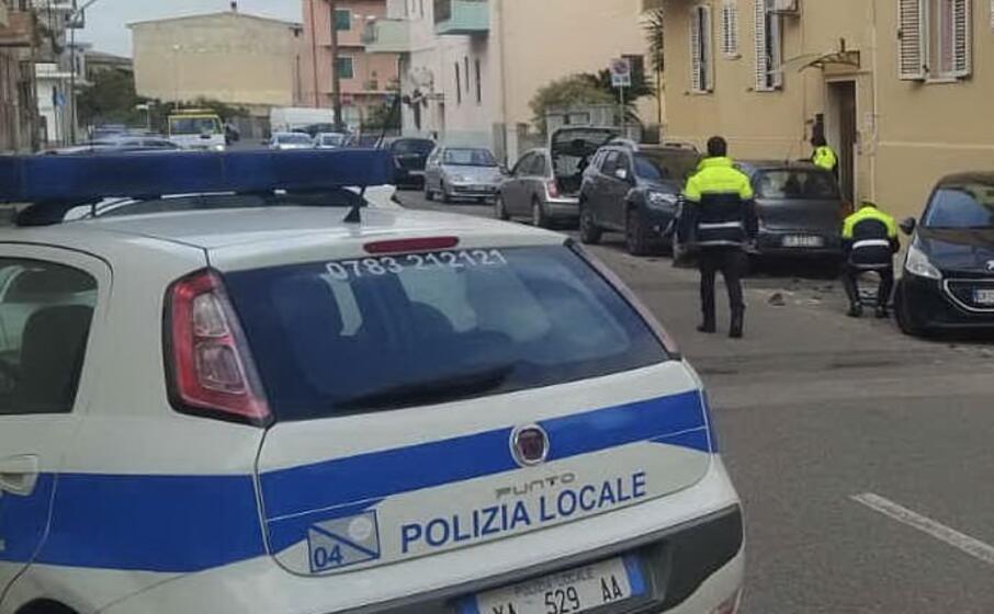 i rilievi dell incidente provocato dal pirata (foto e sanna)