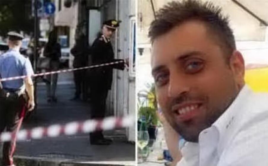 a sinistra il luogo dell omicidio a destra il vicebrigadiere cerciello rega (archivio l unione sarda)