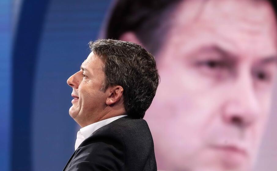 renzi e conte (ansa)