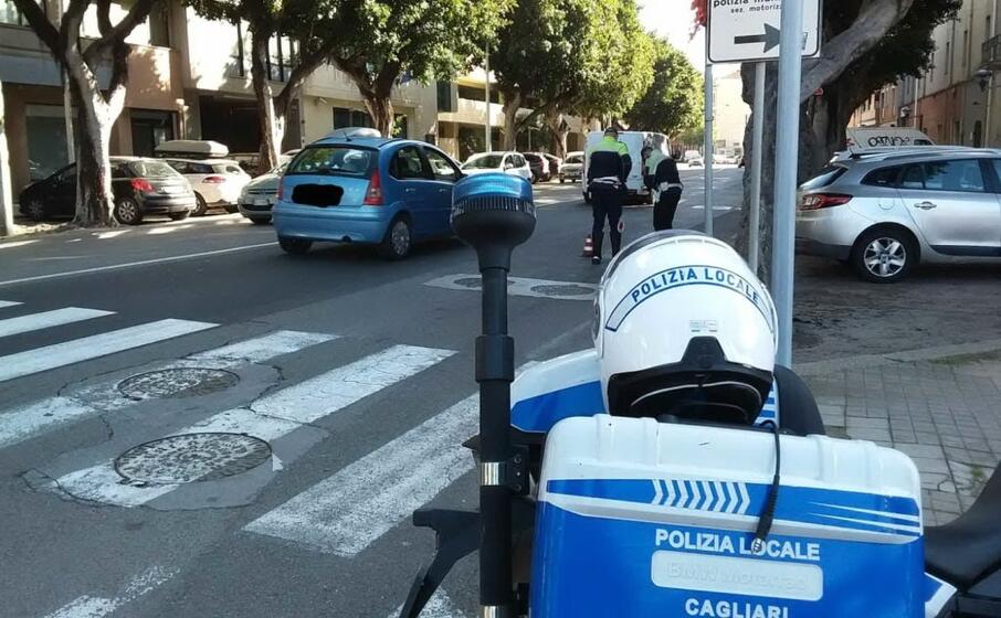 il luogo dell incidente (foto polizia municipale)