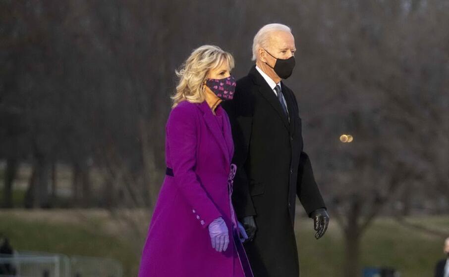 joe biden e la mogie jill (ansa)