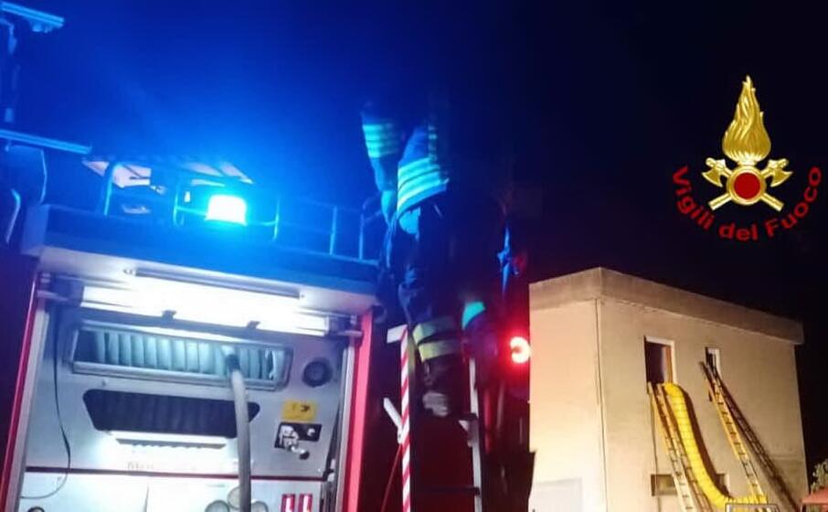 l intervento dei vigili del fuoco