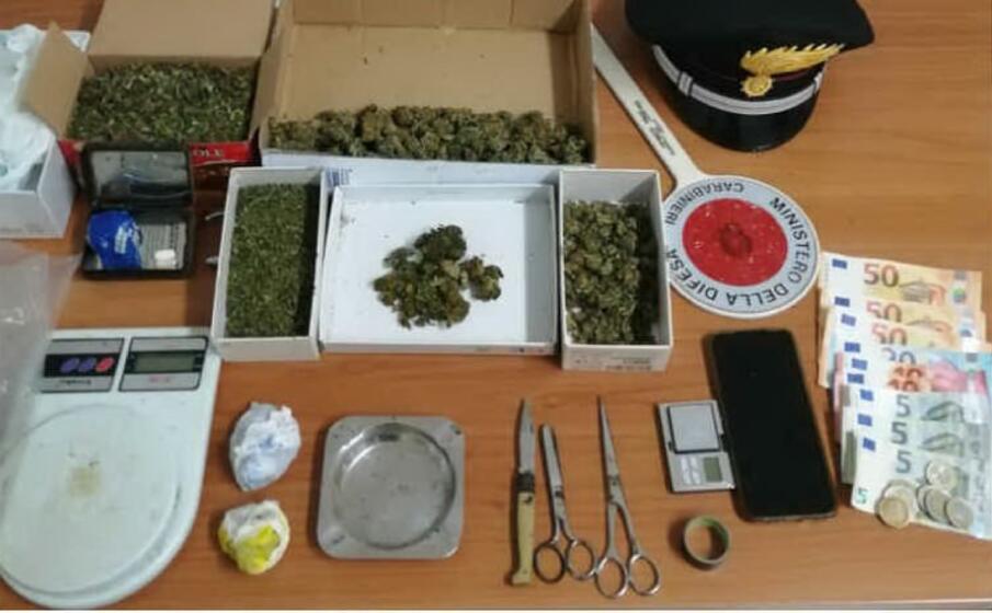 il materiale posto sotto sequestro (foto carabinieri)