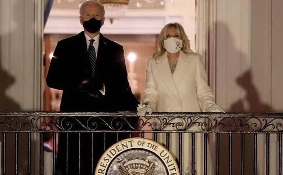 jill biden con il vestito di gabriela hearst (da instagram)