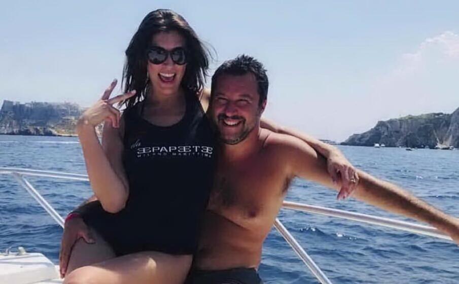elisa isoardi e matteo salvini (archivio l unione sarda)