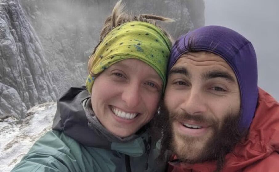 il selfie di jobber e froukje sulla cima di punta carabidda (foto pinna)
