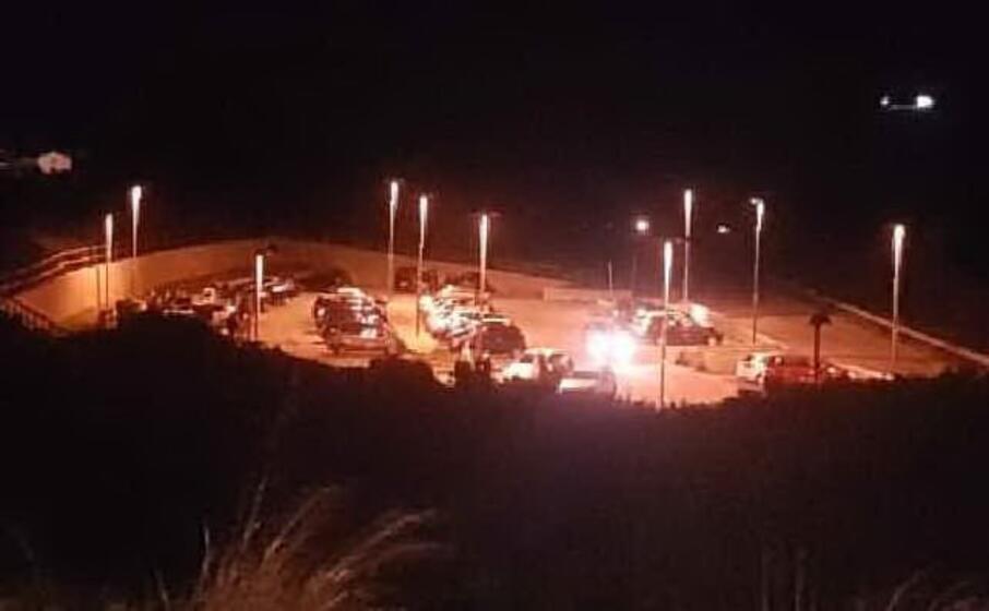 il raduno nella piazzola ( foto tellini)