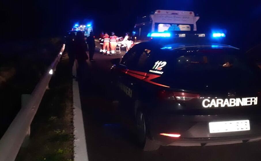il luogo dell incidente (foto carabinieri)