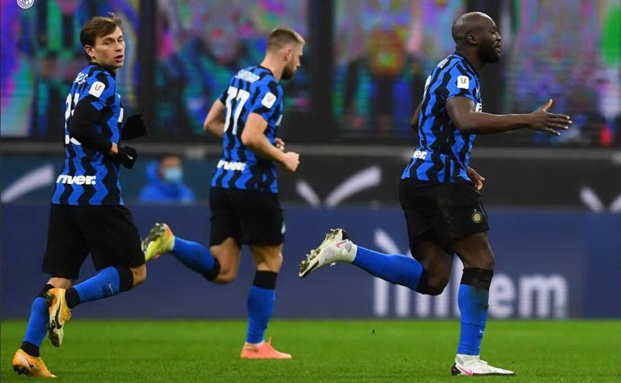 l esultanza di lukaku (foto twitter inter)