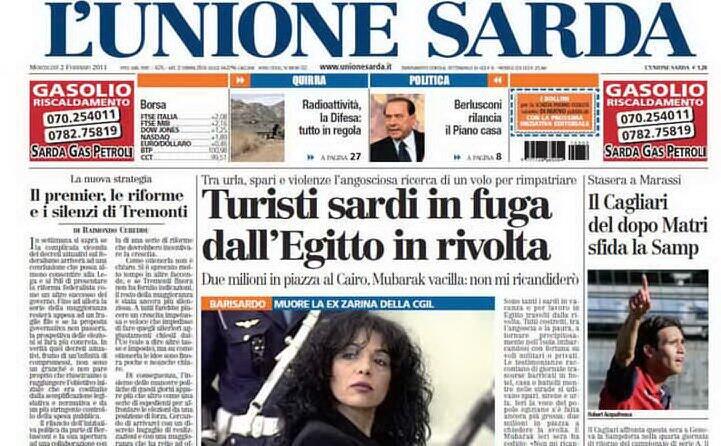 la notizia su l unione sarda