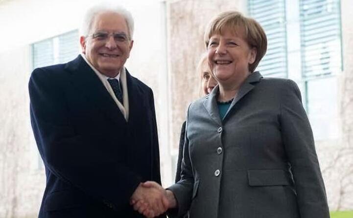 con angela merkel