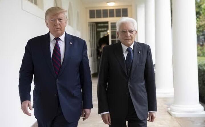 con l ex presidente usa trump