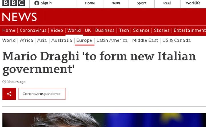 la notizia sulla bbc