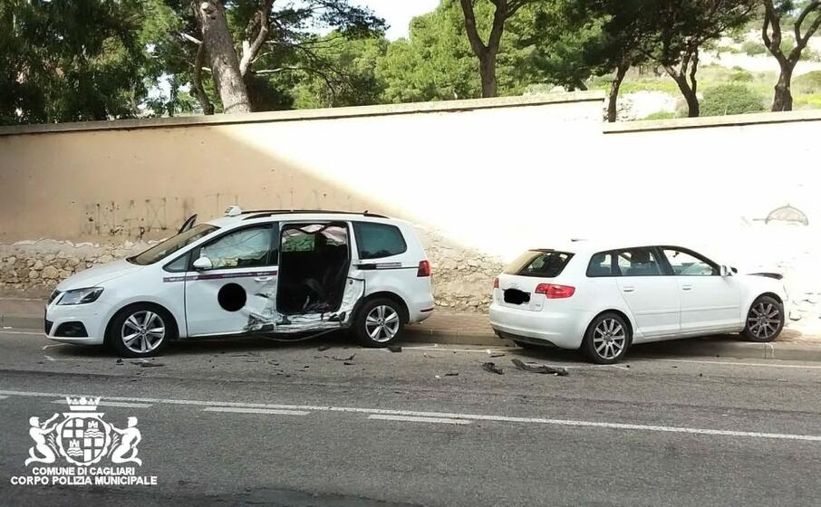 i veicoli coinvolti nello scontro