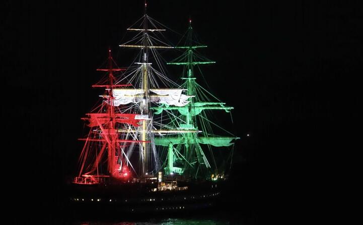 la nave vista dalla strada panoramica per maladroxia (foto l unione sarda murru)