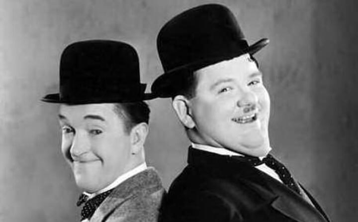 accaddeoggi 23 febbraio 1965 muore stan laurel (a sinistra)