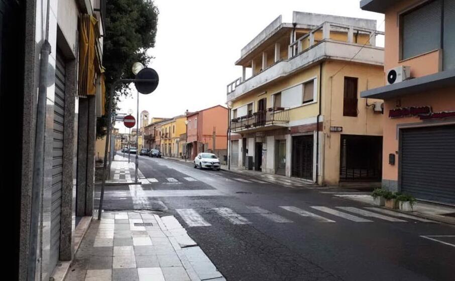 via roma una delle strade principali di san gavino monreale (foto pittau)