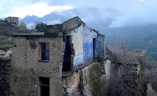 Uno scorcio delle rovine di Gairo Vecchia (L'Unione Sarda)
