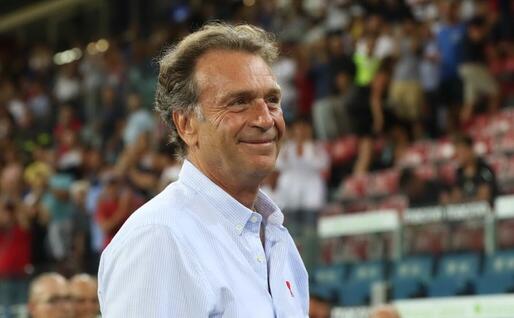 Cellino alla Sardegna Arena (Ansa)