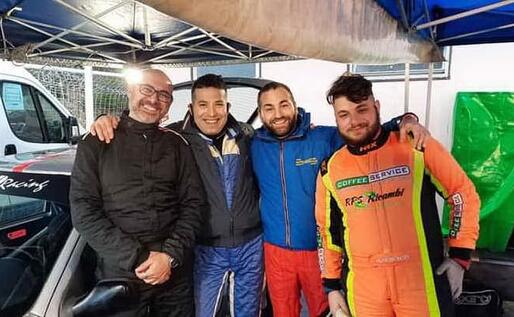 Da sinistra, i sardi Francesco Fois, Marino Gessa, Marco Demontis e Nicola Demontis, oggi in gara al Ciocchetto (Foto Chessa)