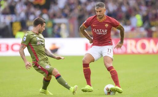 Nandez in azione (Foto Roma Twitter)