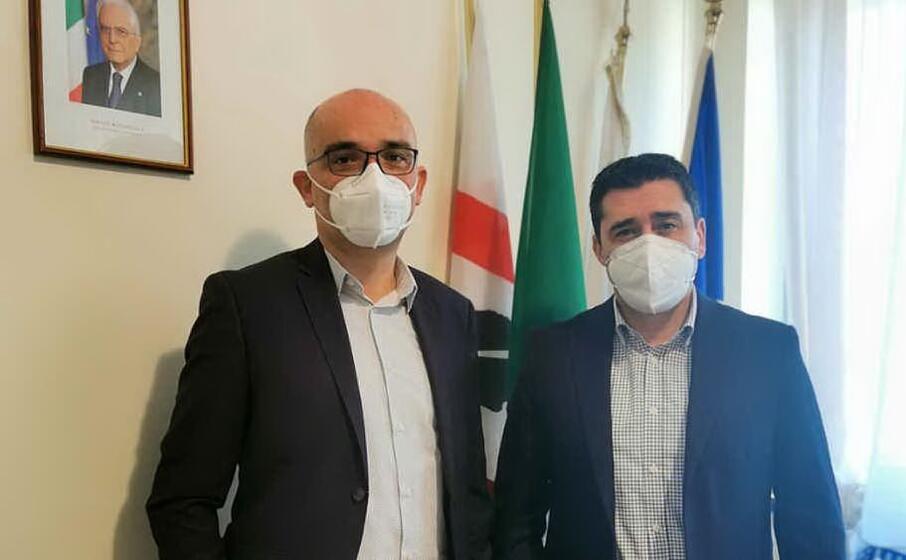 giancarlo carta con il sindaco (foto ufficio stampa)