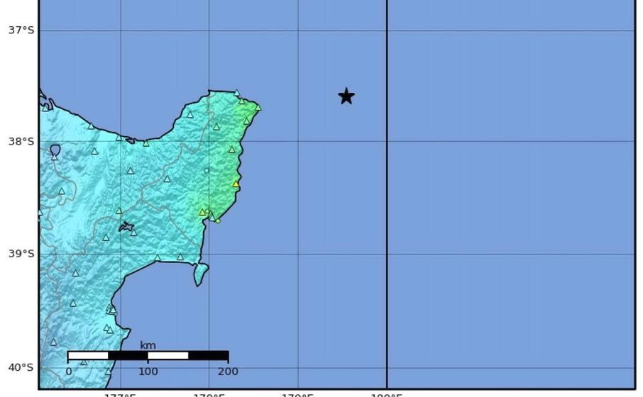 il punto esatto dove stato localizzato l epicentro (ansa)