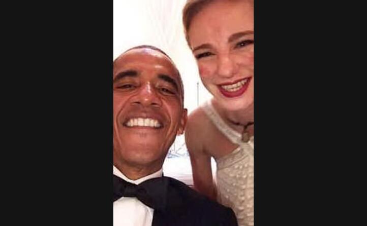 l autoscatto con il presidente barack obama alla casa bianca