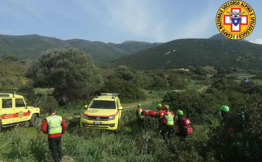 l intervento (foto corpo nazionale soccorso alpino e speleologico)