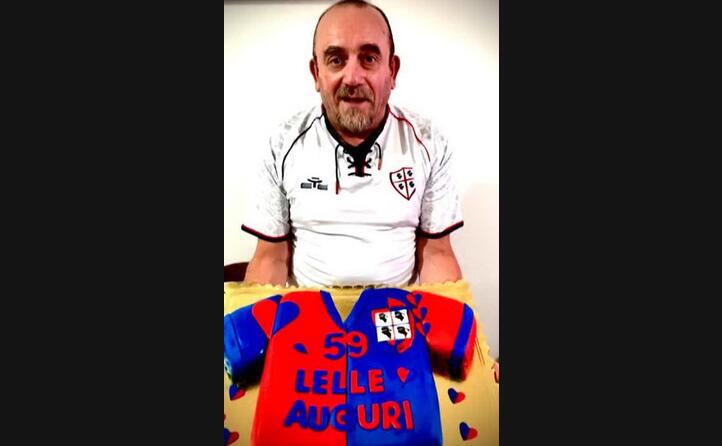 auguroni al nostro pap operatore ecologico e ultras tifoso del cagliari giorgia e antonio
