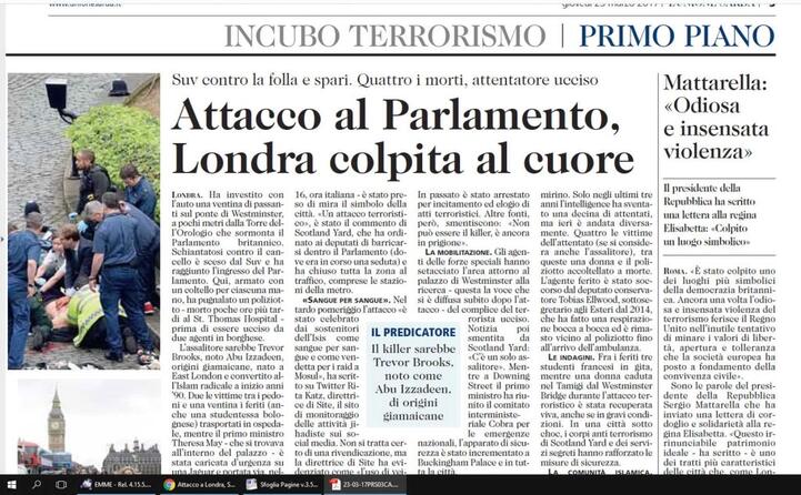 la notizia sulle pagine de l unione sarda