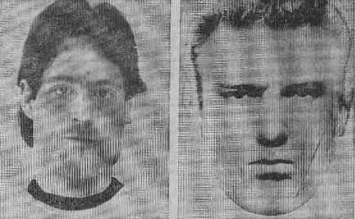 a sinistra la vittima a destra l identikit del killer