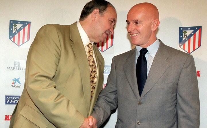 con il presidente dell atletico madrid