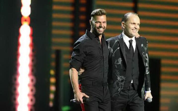 sul palco con ricky martin