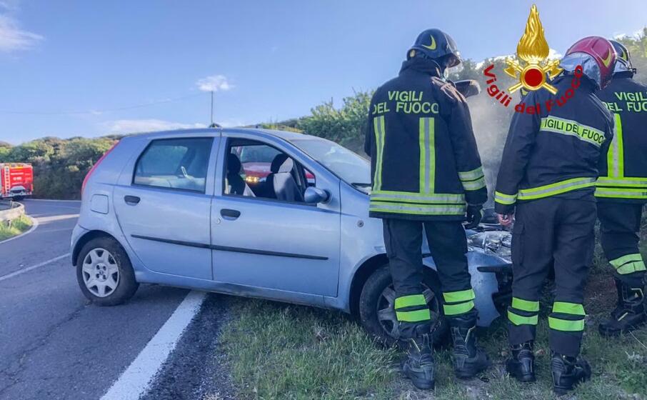 il luogo dell incidente (foto vigili del fuoco)