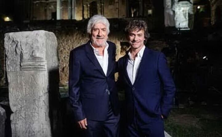 con gigi proietti (foto barbaraledda da facebook albertoangela)