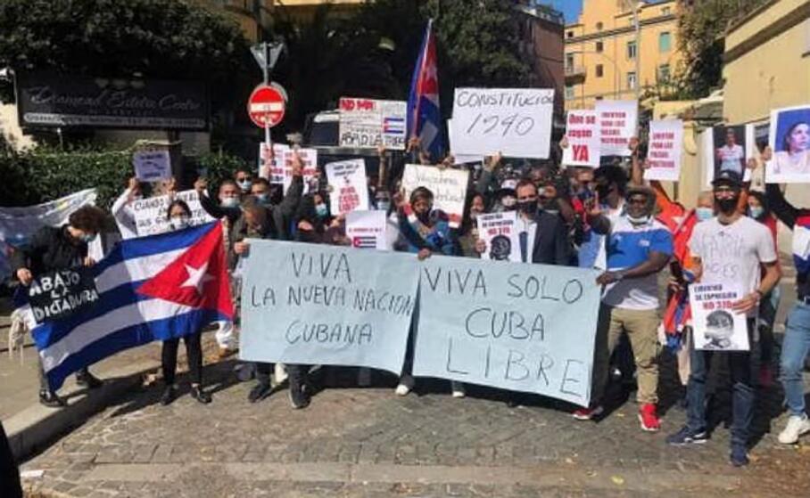 la protesta dei dissidenti cubani (aska)