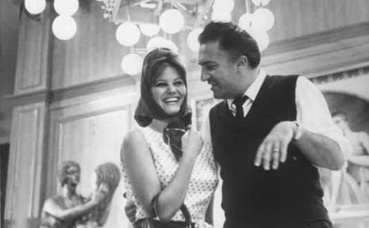 fellini e claudia cardinale