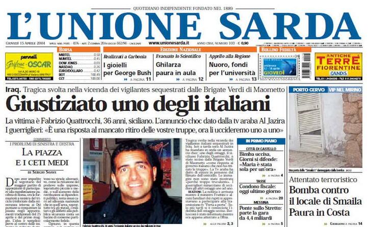 la notizia su l unione sarda
