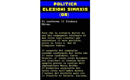Il volantino anonimo (foto Sanna)
