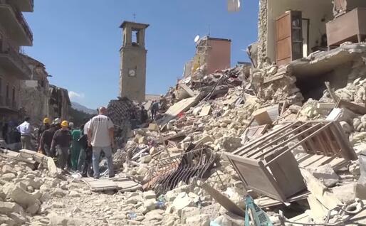 Le macerie ad Amatrice