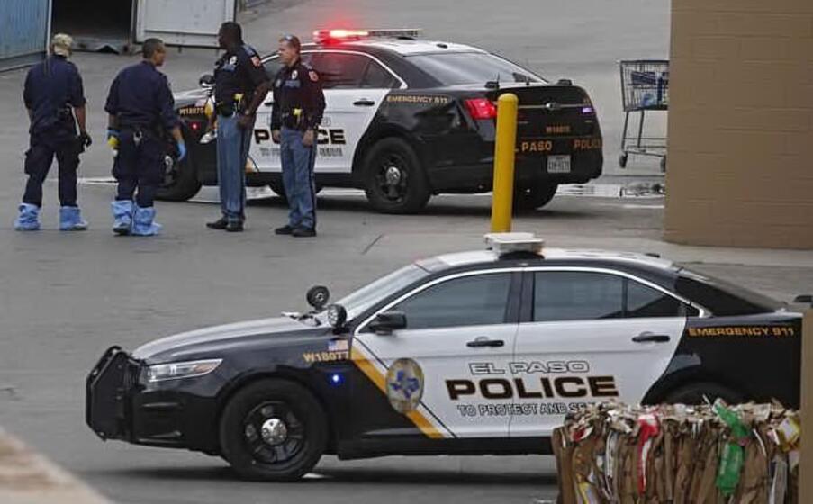 polizia sul luogo di una recente sparatoria in texas (ansa)